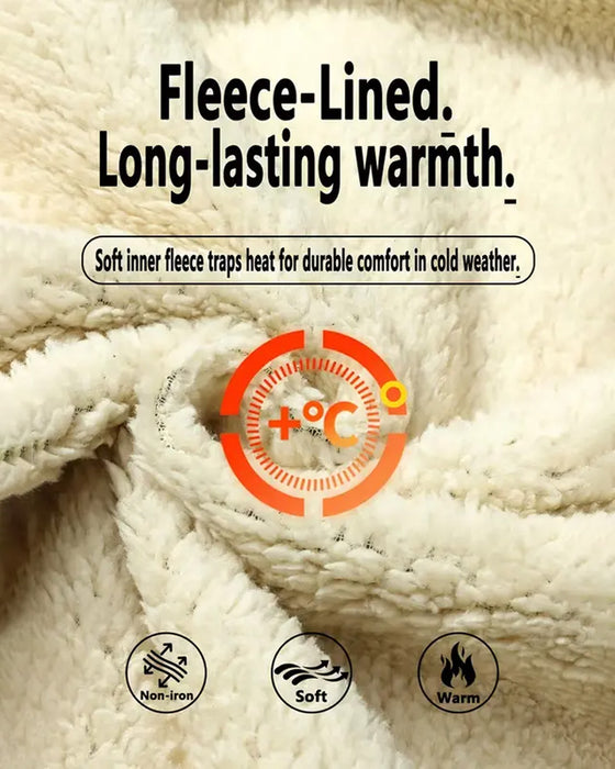 Cardigan Vadderad Polar Fleece Öppen Fram