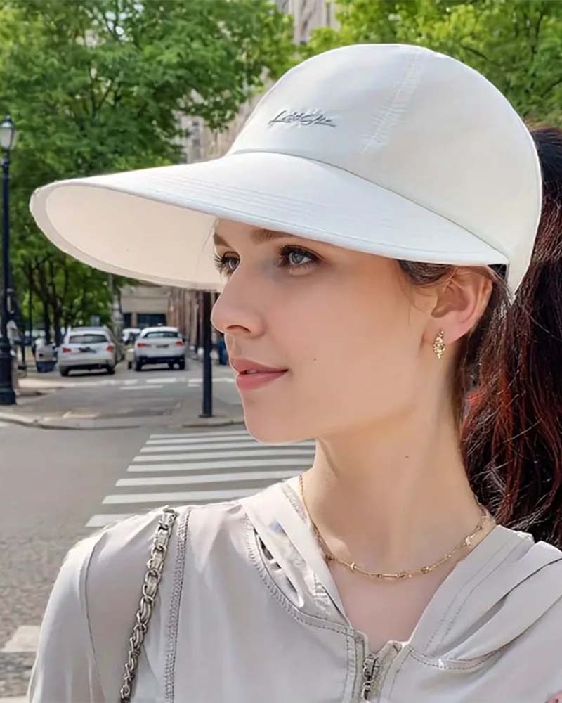 Hatt Kvinnor Bred Brätte Sol