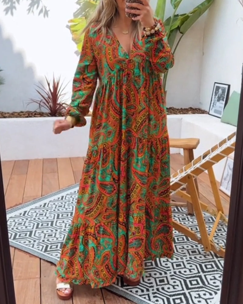 Klänning Bohemisk Stil Lång