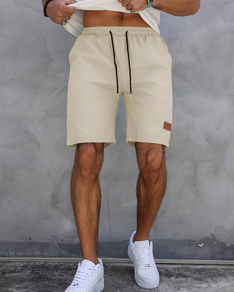 Shorts Läder Etikett Casual