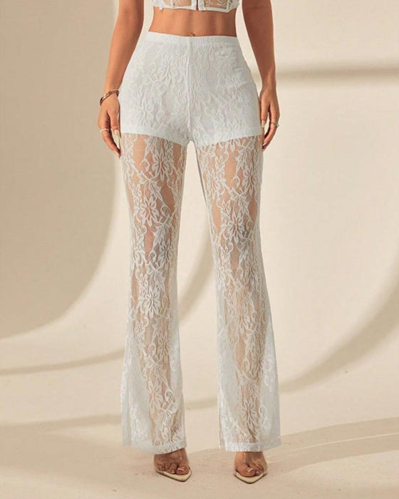 Byxor Enfärgad Lappverk Dubbellager