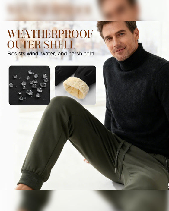 Herr Byxor Varmfodrade Vattentäta Dragsnodd