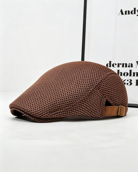 Herr Andas Nät Flat Keps - Justerbar Newsboy Ivy Basker Sommarhatt
