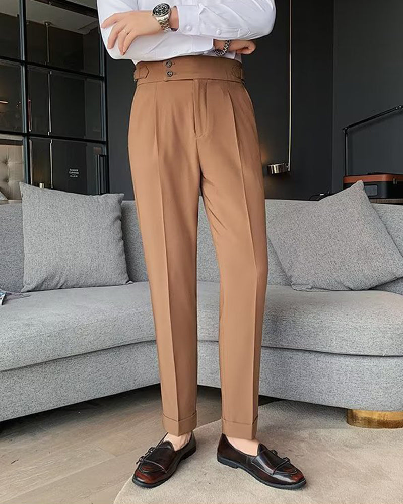 Herr Byxa Ficka Enfärgad Casual Klänning