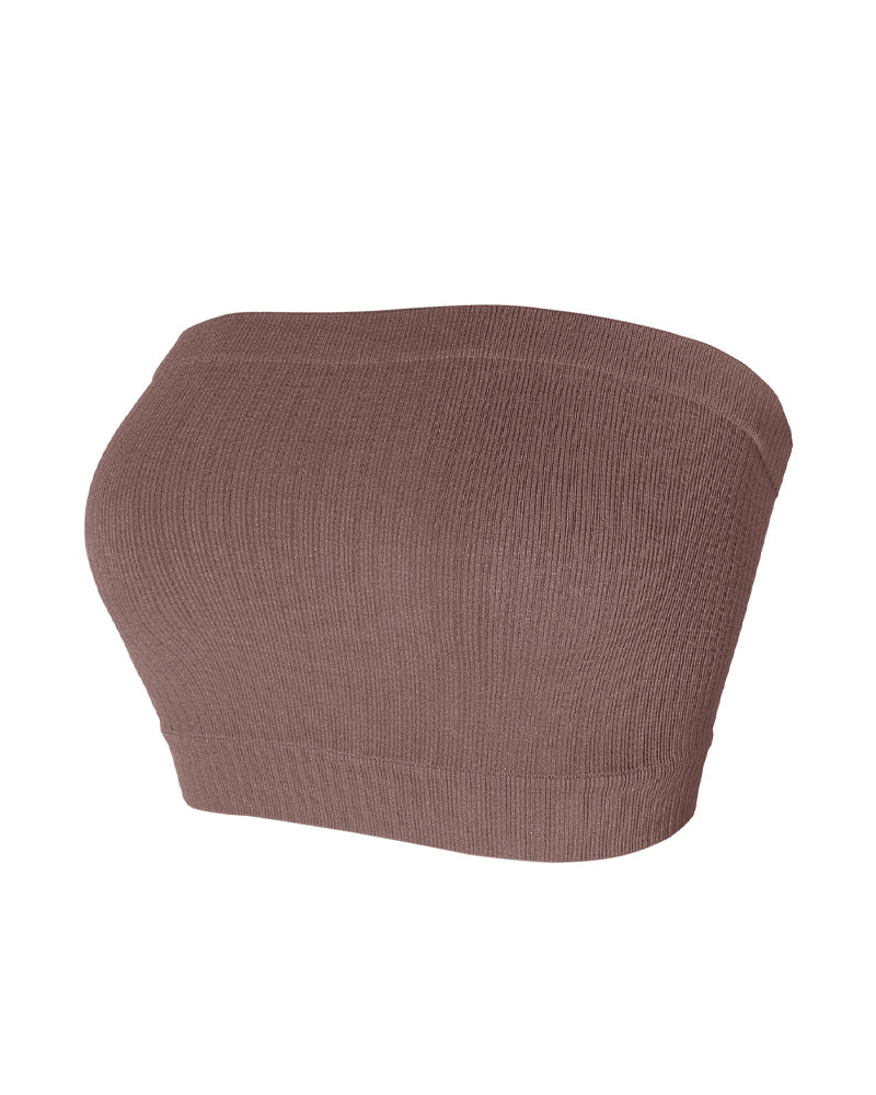 Lingeri Axelbandslös Enfärgad Bandeau