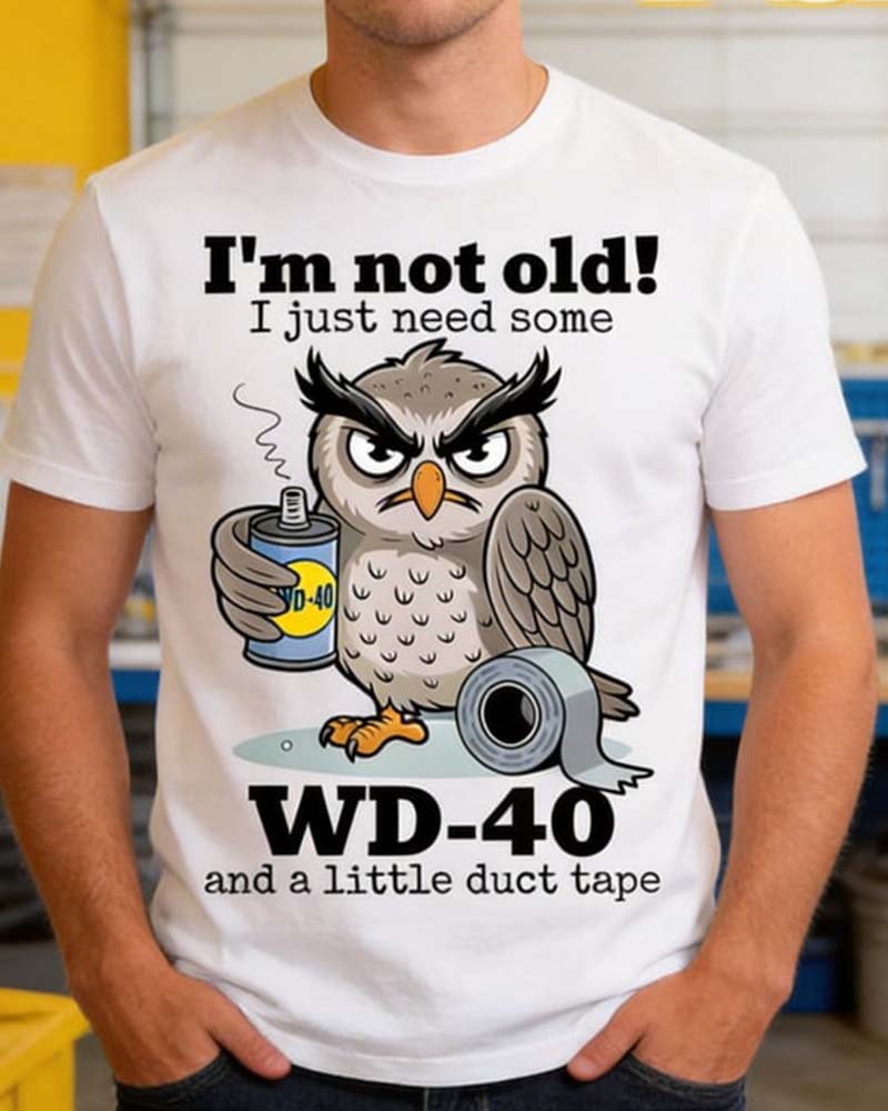 T-Shirt Uggla Rolig Enfärgad Avslappnad