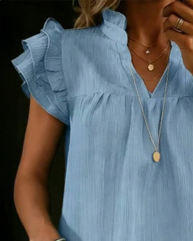 Blus Rynkad Fjärilsärm