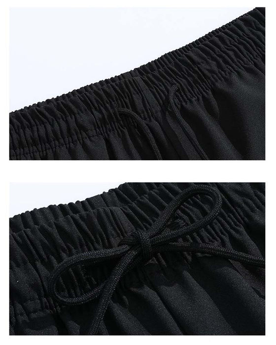 Shorts Dubbel Vit Rand Knälång Casual