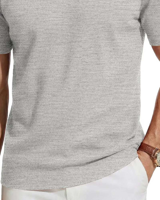Pullover Mini V-Hals Casual Solid