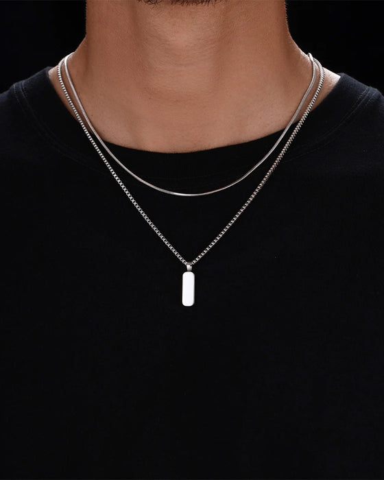 Minimal Pendant Halsband Duo