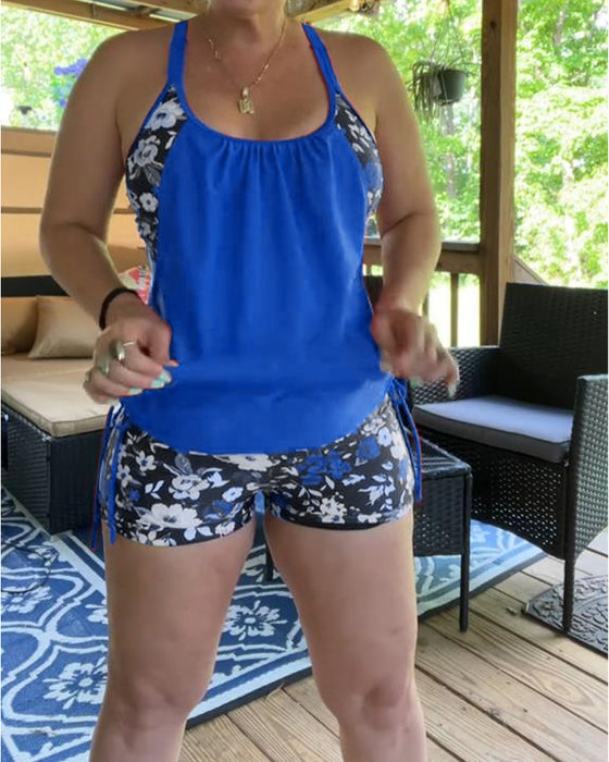 Badkläder Tryckt Hängslen Boxer