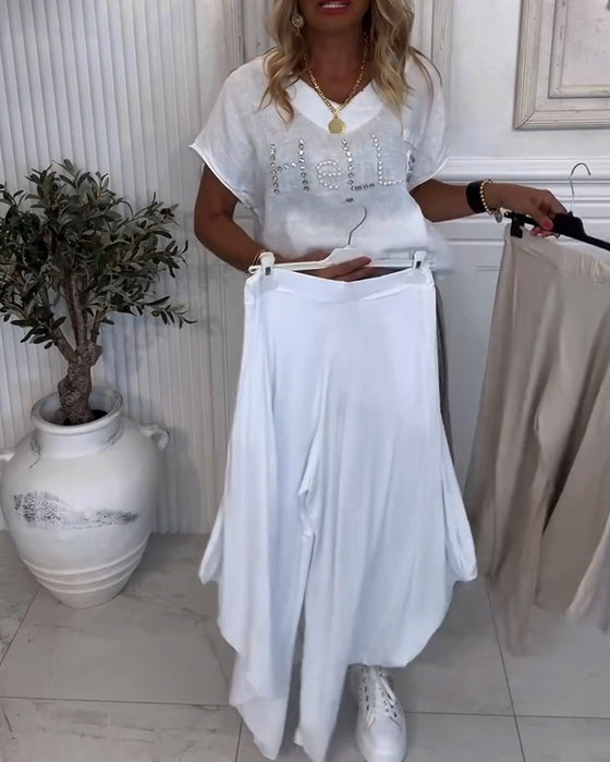 Byxor Enfärgade Puffiga Vardagliga