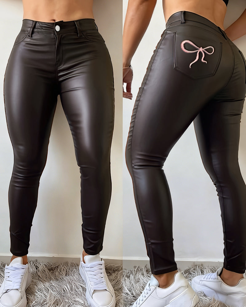 Leggings Svarta Stiliga Stretch