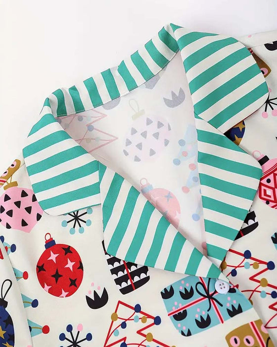 Tryckt avslappnat hem tvådelat set