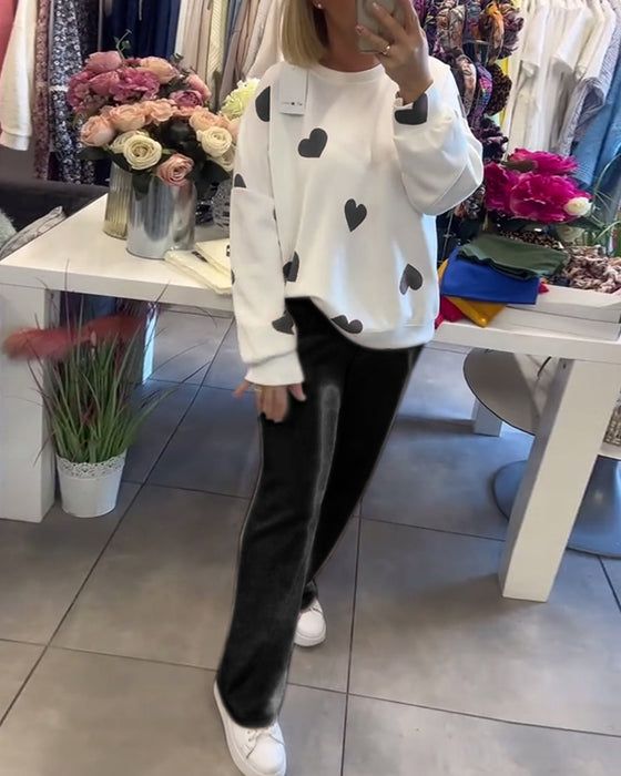 Tvådelad Set Hjärttryck Casual