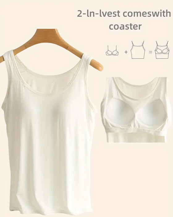 Linne Topp Hel Enfärgad Basplagg