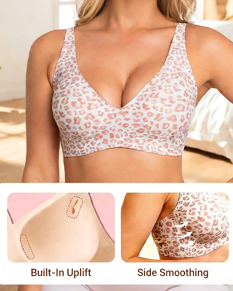 Sömlös Push-Up Bh Utan Bygel Med Hög Komfort