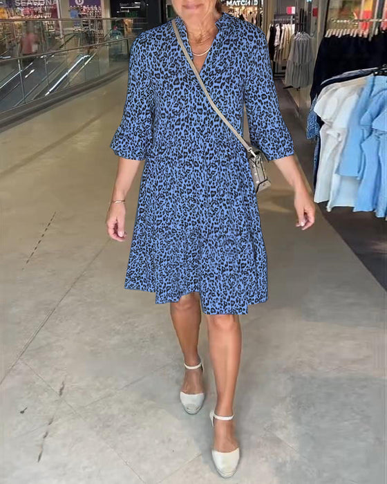 Klänning Leopardprint