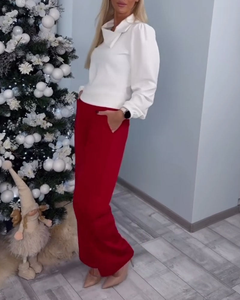 Topp Puffärm Modern Lång Ärm