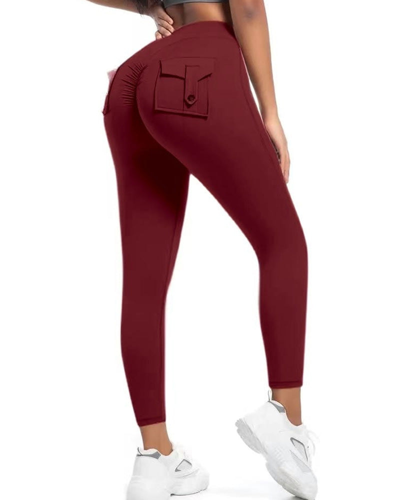 Byxa Ficka Enfärgad Slim Fit Yoga