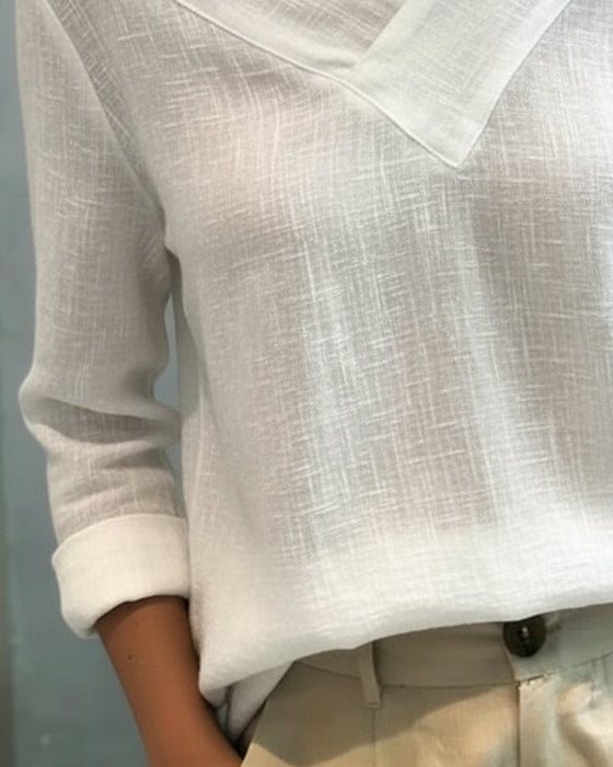 Topp Stilfull V-Ringning Axelfri