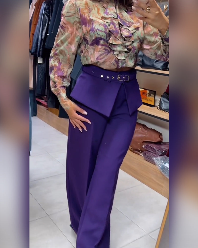 Byxor Stilfull Rakbyxor Kostym