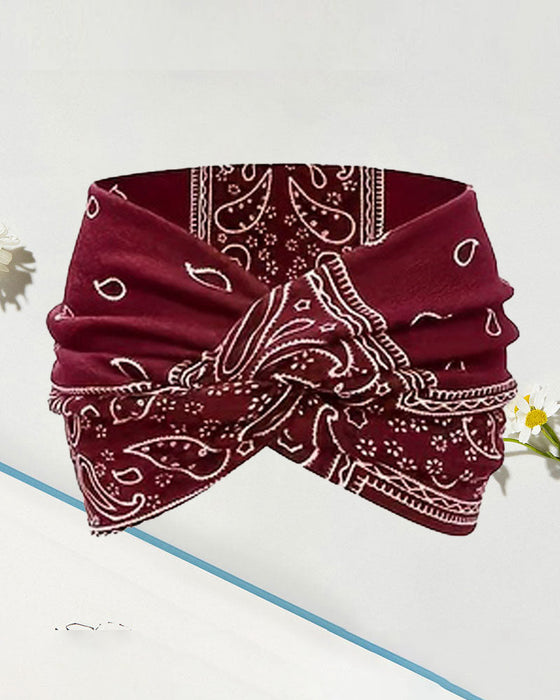 Hårband Vintage Stil Bred Slip-Dye