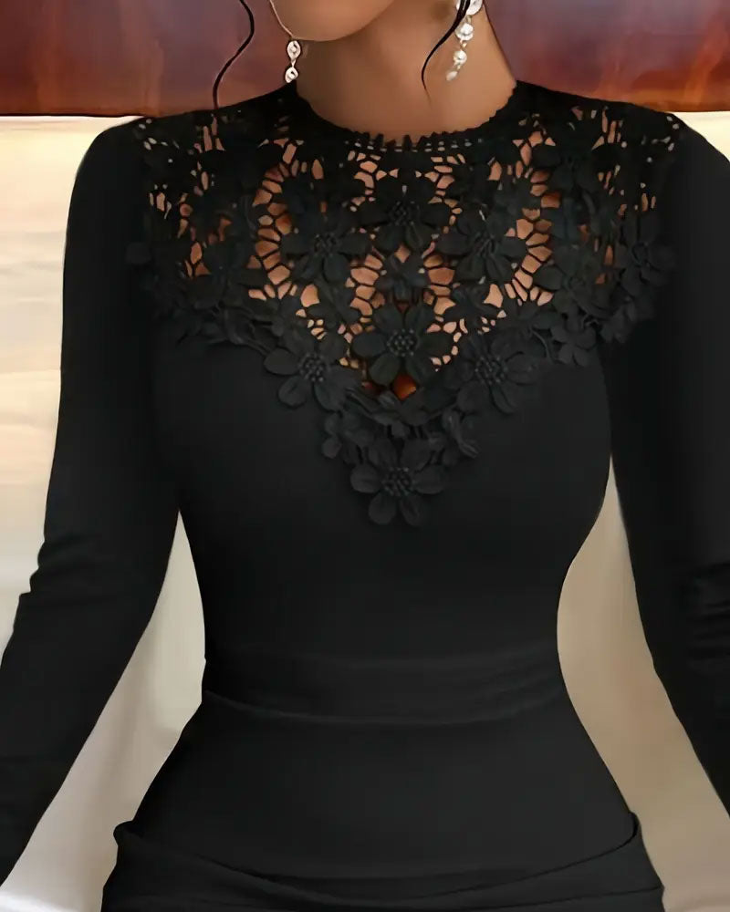 Lappverksklänning Med Slim-Fit Bodycon