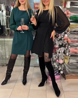 Festklänning Temperament Splicing Slit