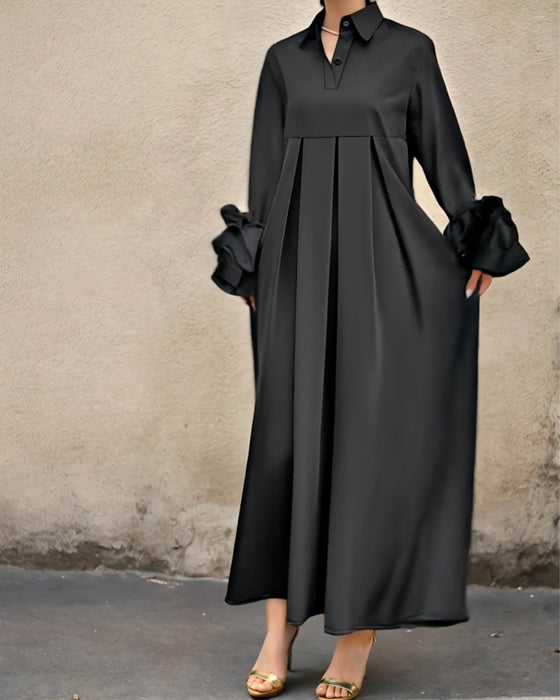 Klänning Mode Skjortkrage Vid