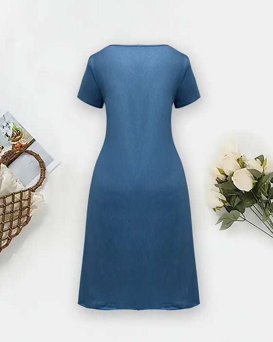 Klänning 3D-tryck Temperament Pendlare