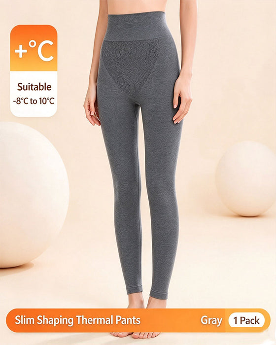 Leggings Enfärgad Hög Midja