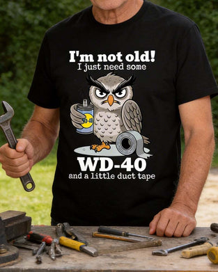 T-Shirt Uggla Rolig Enfärgad Avslappnad