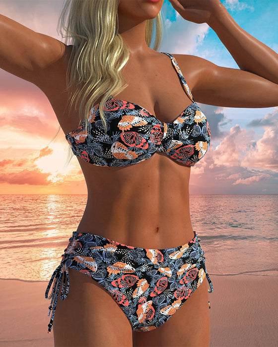 Bikini Sexig Casual Tvådelad