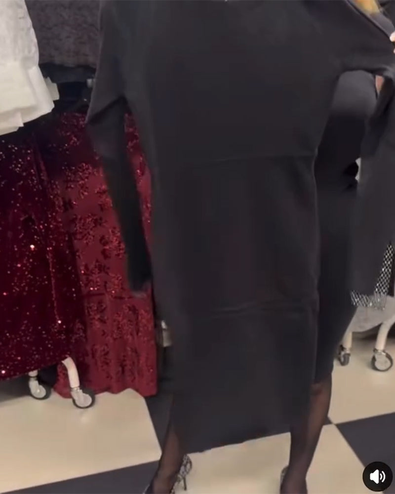 Klänning Meshinslag Rygglös Bodycon