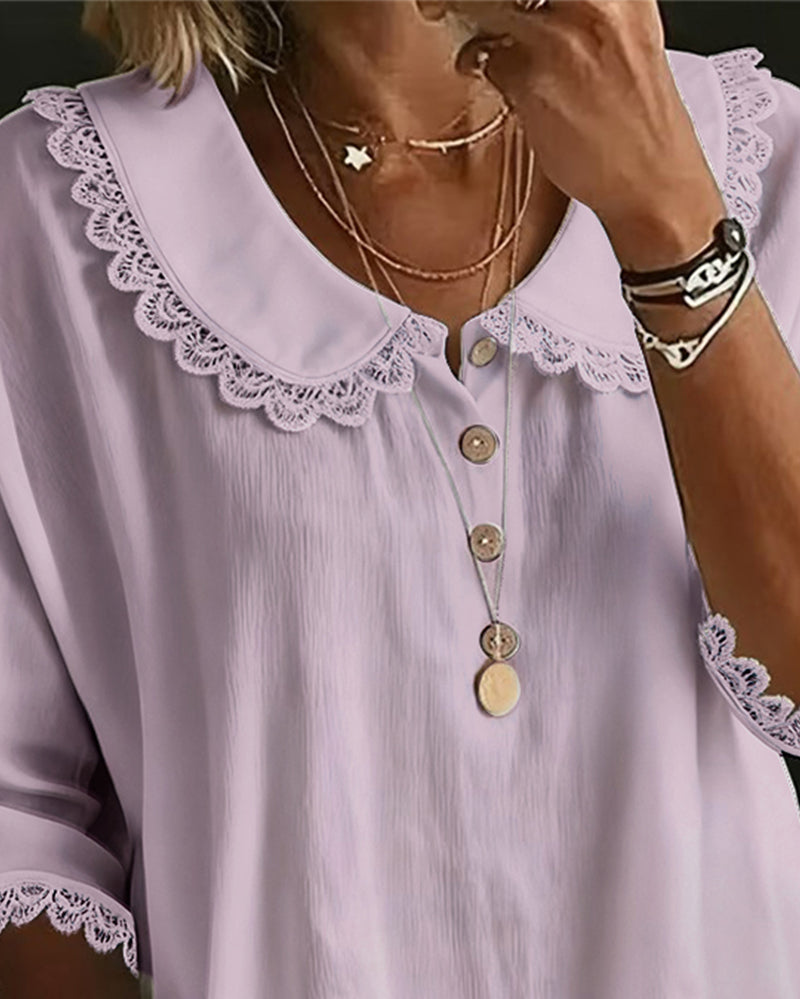 Blus Spetskantad Insydd Babykrage