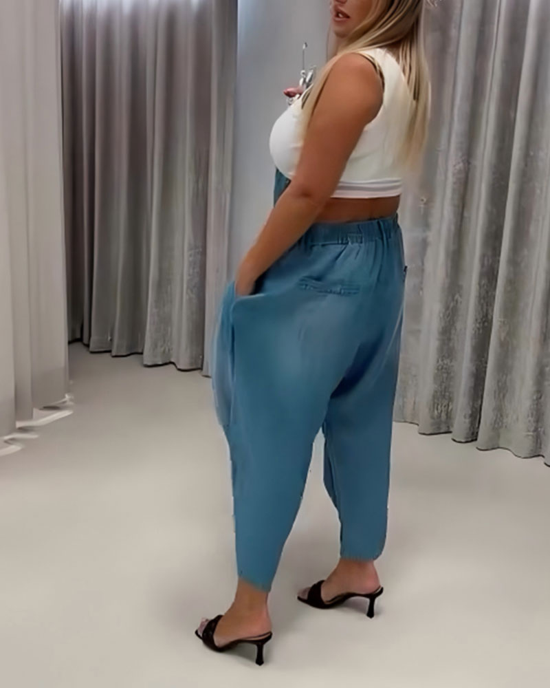 Byxor Med Trendig Design Och Lyktform