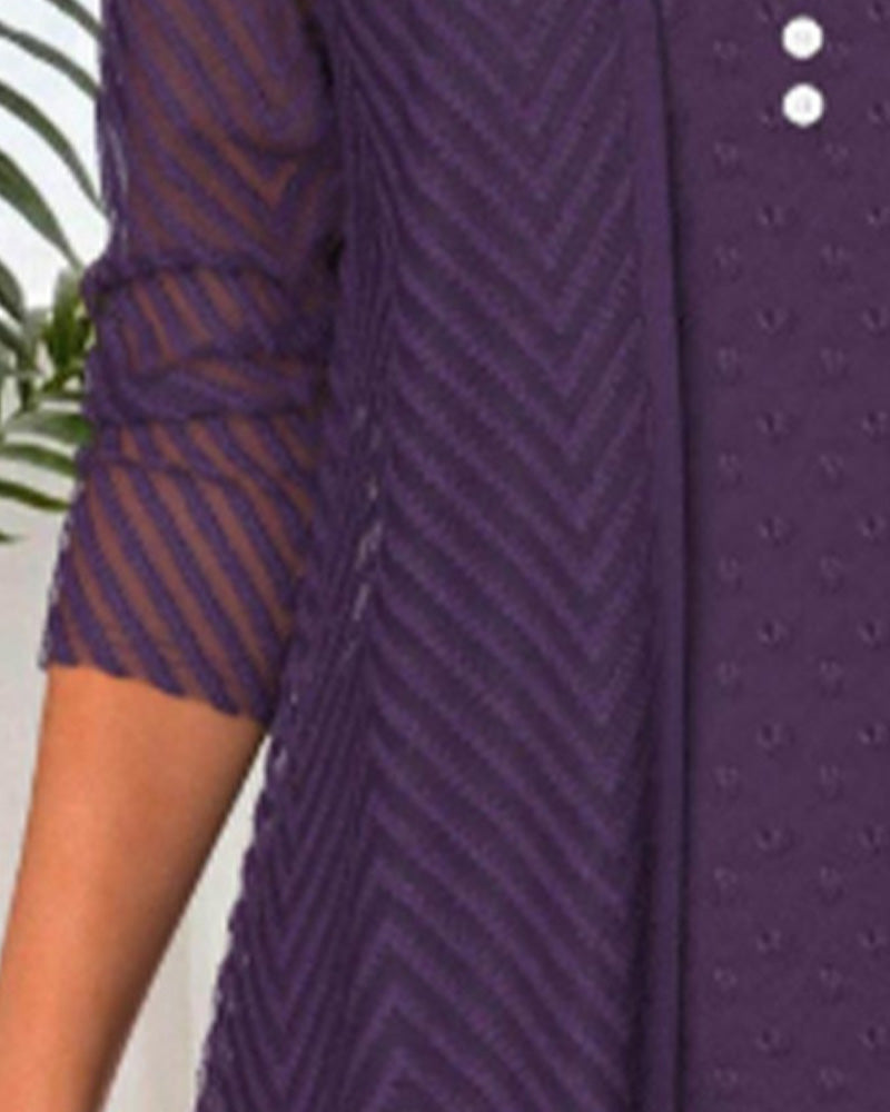 Topp 3d-Blomstertryck Tvådelat