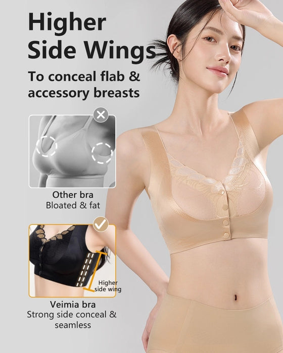 Bh Framknäppning Satäng Spets