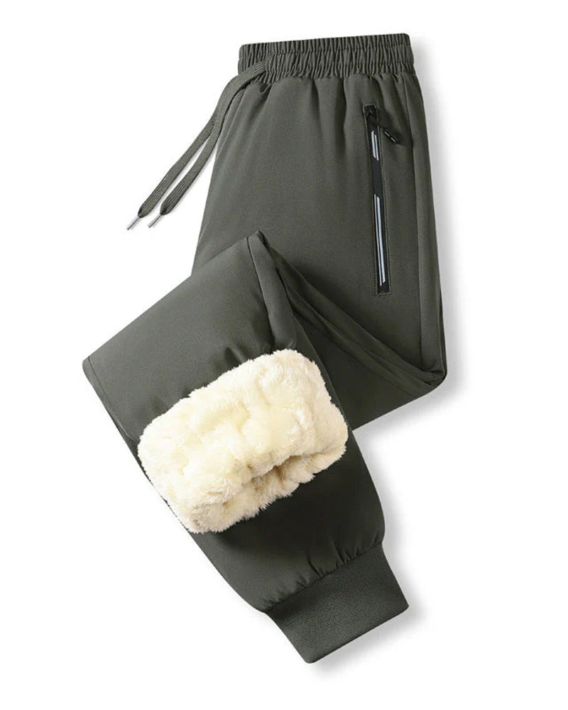 Herr Byxor Varmfodrade Vattentäta Dragsnodd