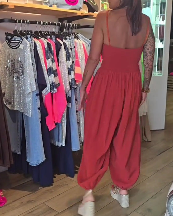 Jumpsuit Bandeau Spagettiband Bred Ben