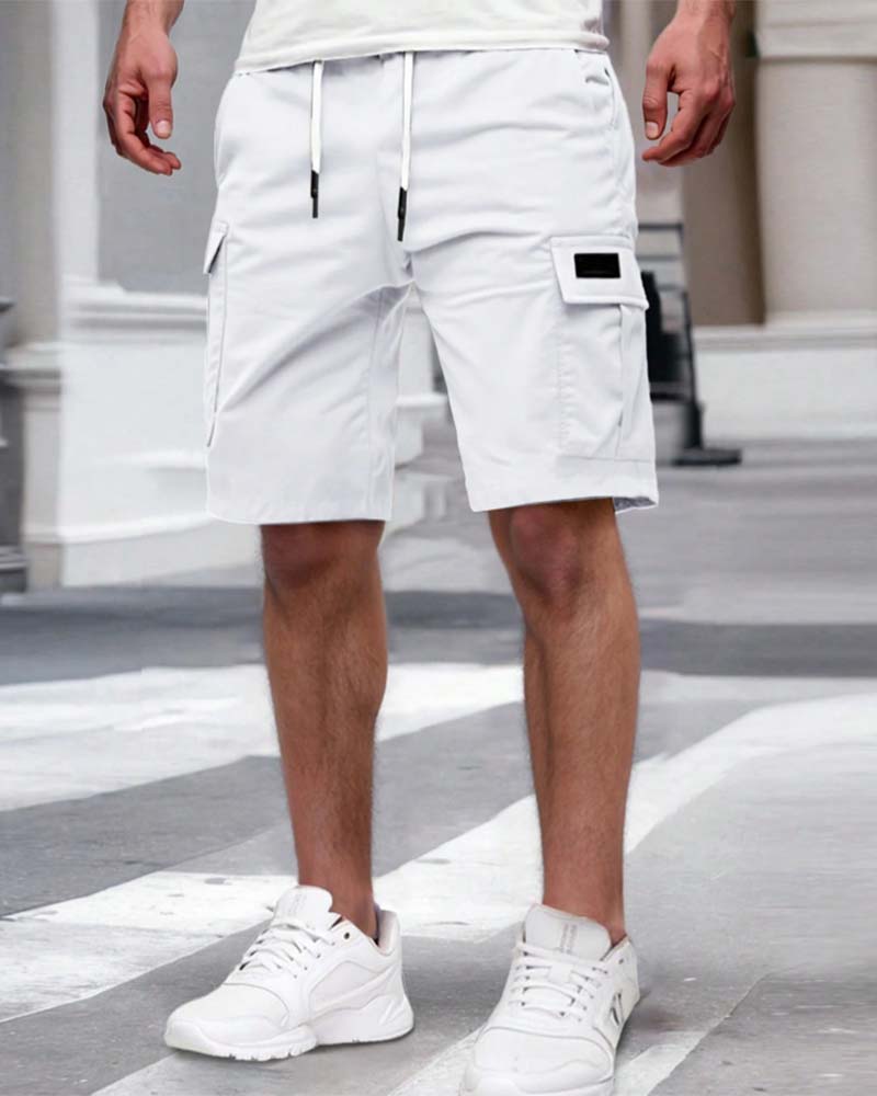 Shorts Cargo Ficka Avslappnad Dragsko