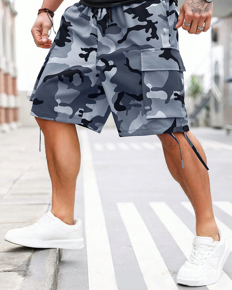 Byxor Fickor Kamouflage Cargo