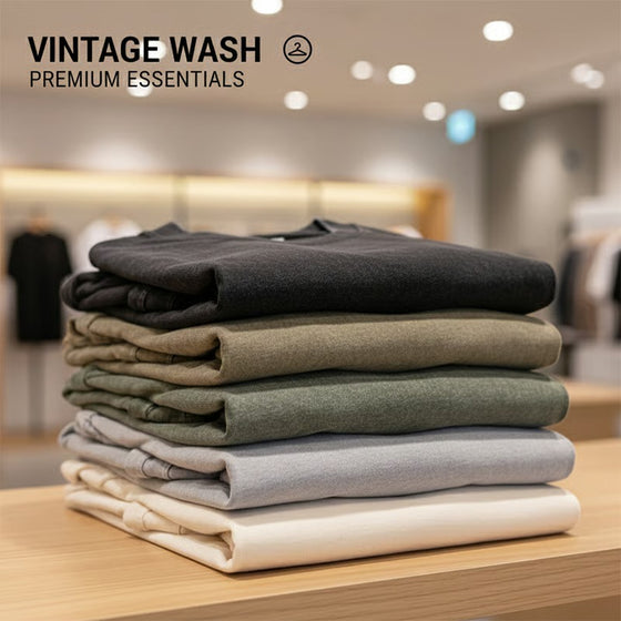 T-Shirt Herr Vintage Lössittande