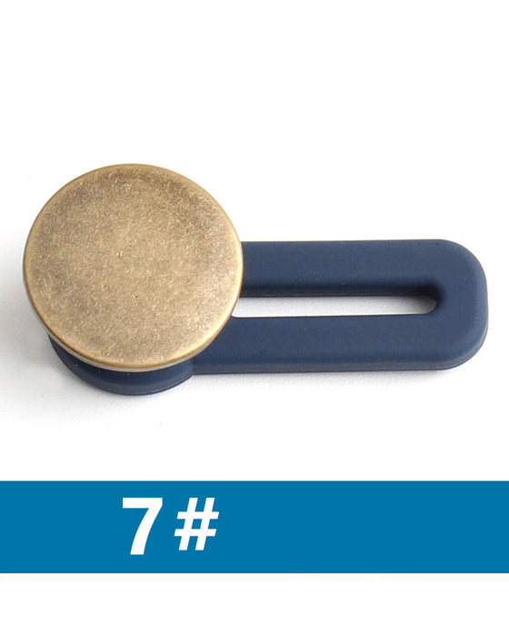 Fjäderbelastad Metallknapp För Midjeförlängning Till Jeans