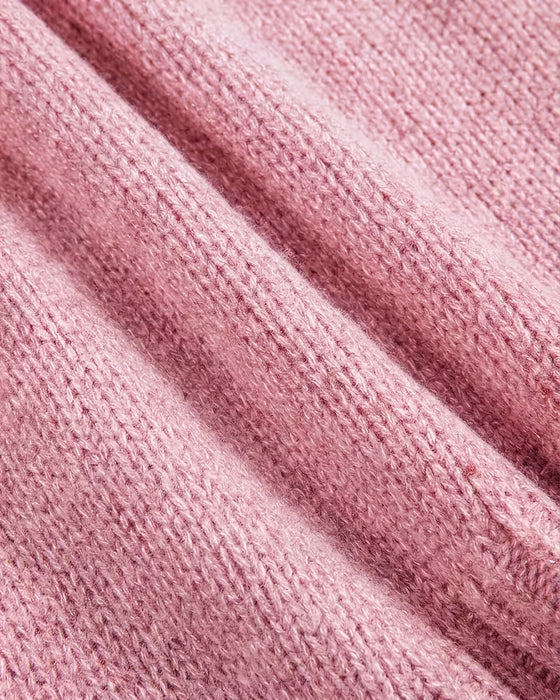 Pullover Knytning Huva Casual