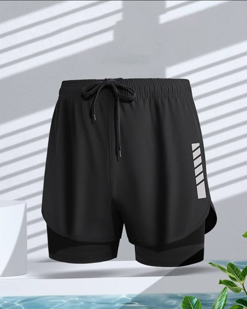 Herr Shorts Boxerstil Dubbel Lager Blygsamhet