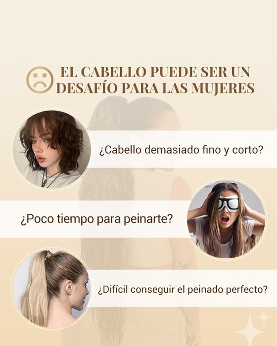 Lång Yvig Och Lockig Hårförlängning