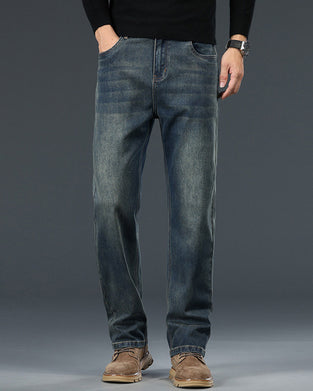 Byxor Herr Mid-Hög Midja Vintage