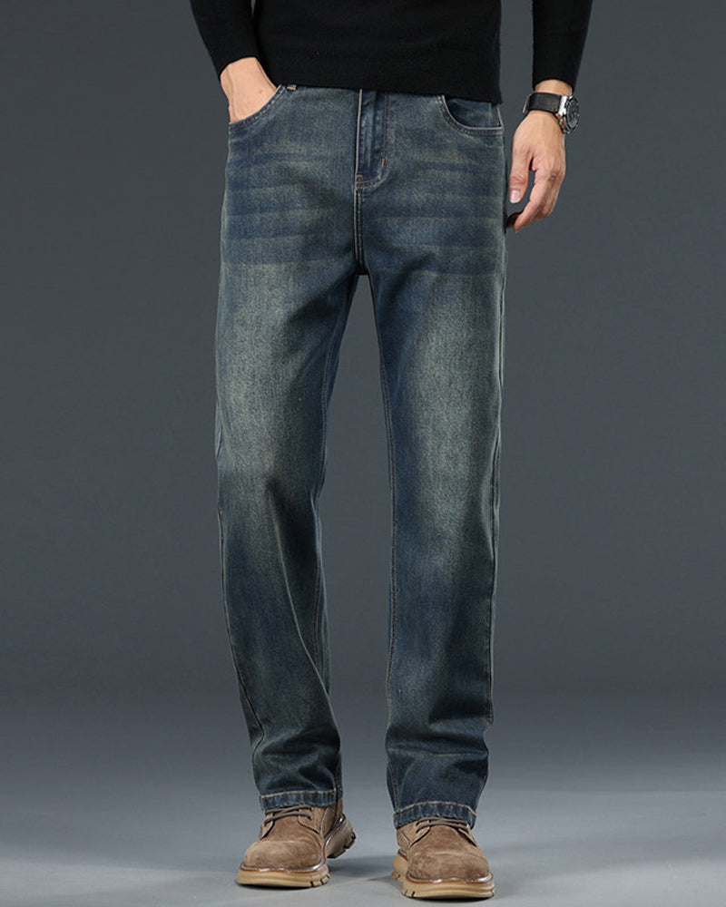 Byxor Herr Mid-Hög Midja Vintage